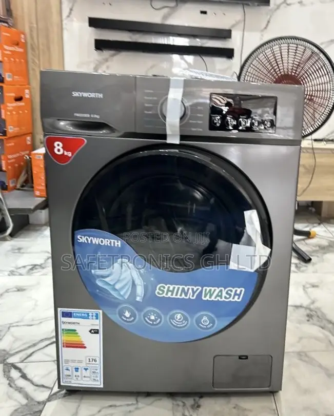 Shop Good Full Automatic Skyworth 8kg Frontload Grey Washer