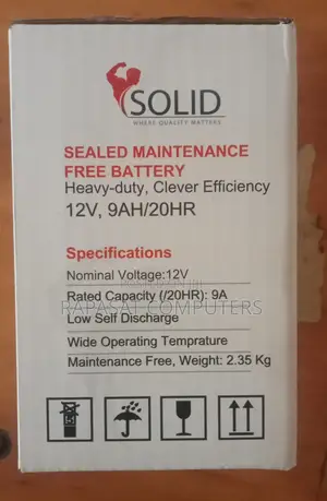 12v*9ah Ups Battery Solid Brand