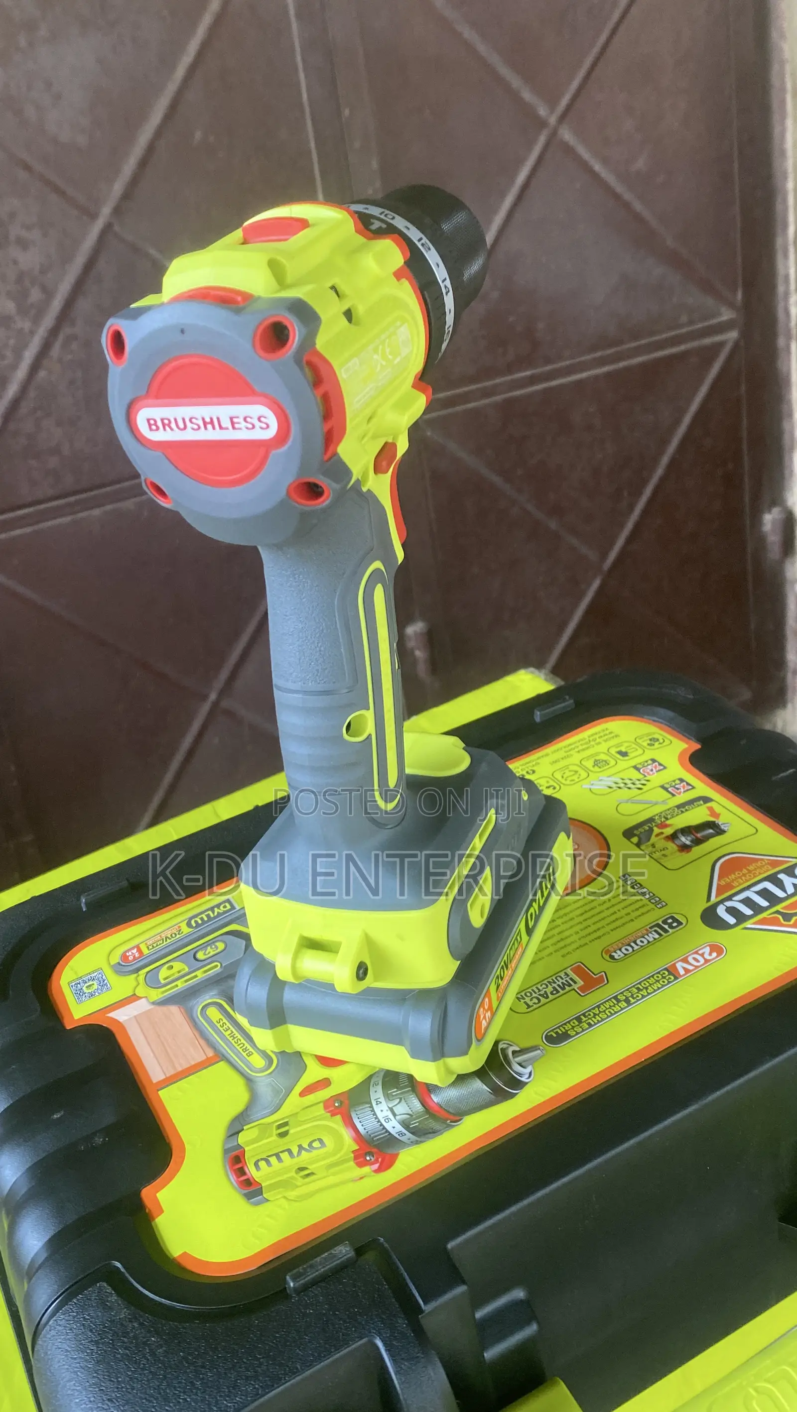Dyllu Compact Brushless Impact Drill 20v