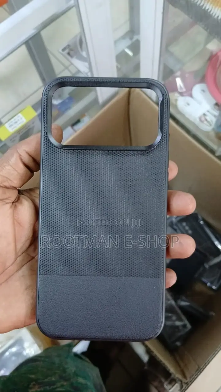 Vegan Matrix Leather Back Case for iPhone 17 Pro Max