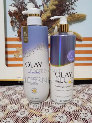 Olay Retinol Body Wash and Body Lotion