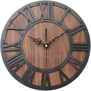 Retro Wooden Wall Clock