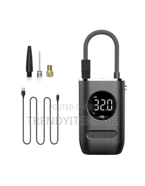 Portable Handheld Digital Rechargeable Tire Pump With Led Light