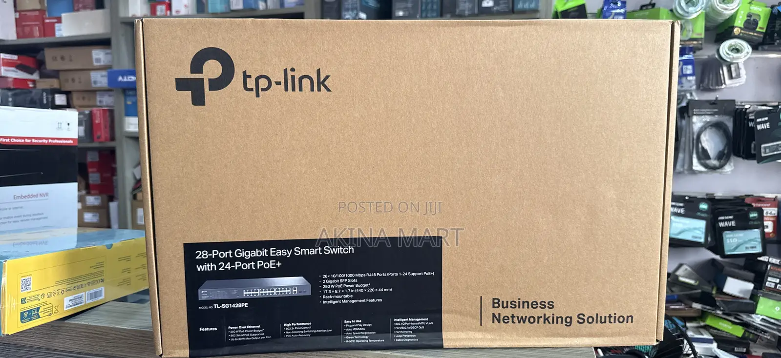 28-Port Gigabit Easy Smart Switch With 24-Port Poe+ Switch Tl-Sg1428pe