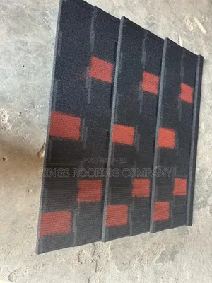 Black and Red Shingle With Higher Quality and Stone Coated