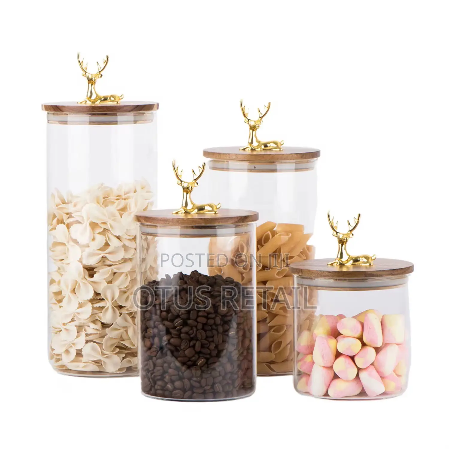 4 Set Glass Food Storage