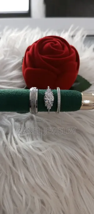 Pure Sterling Silver Couple Bands(Male Band Included)
