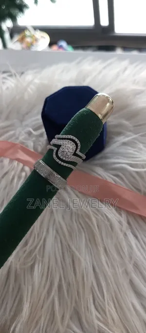 Pure Silver Engagement and Wedding Rings