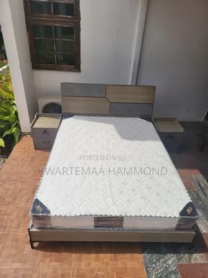Quality Bed With Bedside Cupboards and Orthopedic Mattress ( Imported)