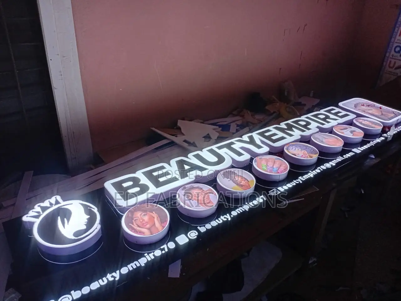 3d Signage With Light and Water-Resist