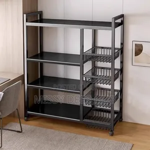 4 Tier Storage Rack With 4 Baskets