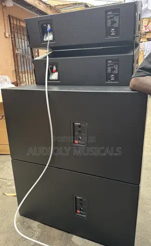 Pair of Double Bass Speaker (Jbl) and Pair of Line Arrays