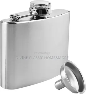 Cilio Stainless Steel Hip Flask (4 Oz)