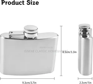 Cilio Stainless Steel Hip Flask (4 Oz)