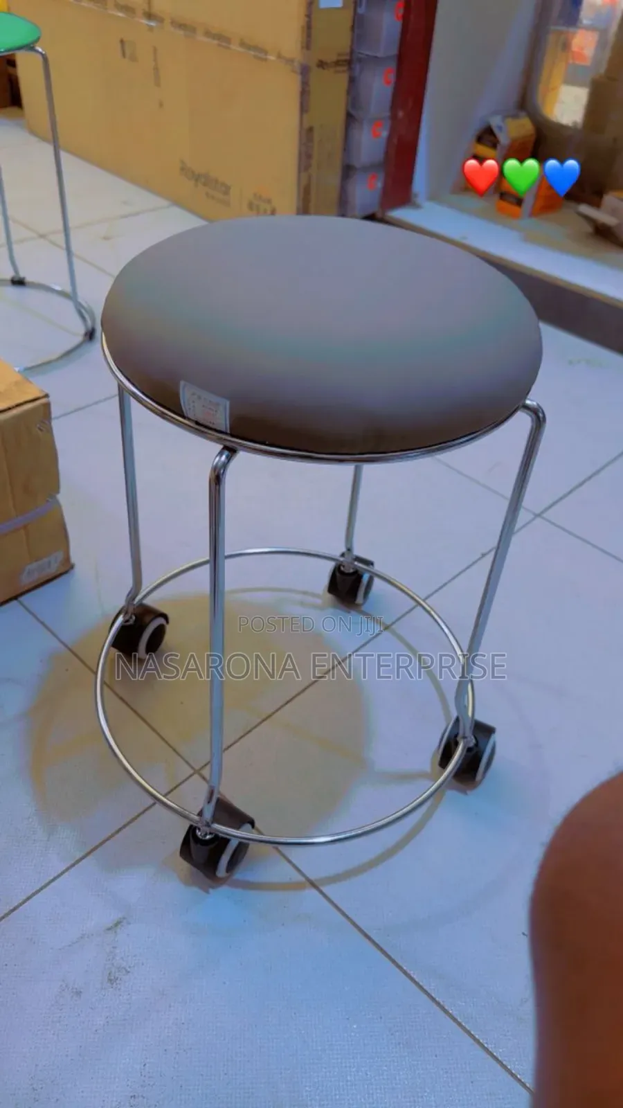 Movable Portable Round Chair