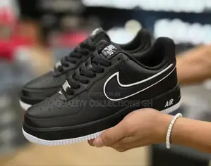 Airforce Black With White Sole