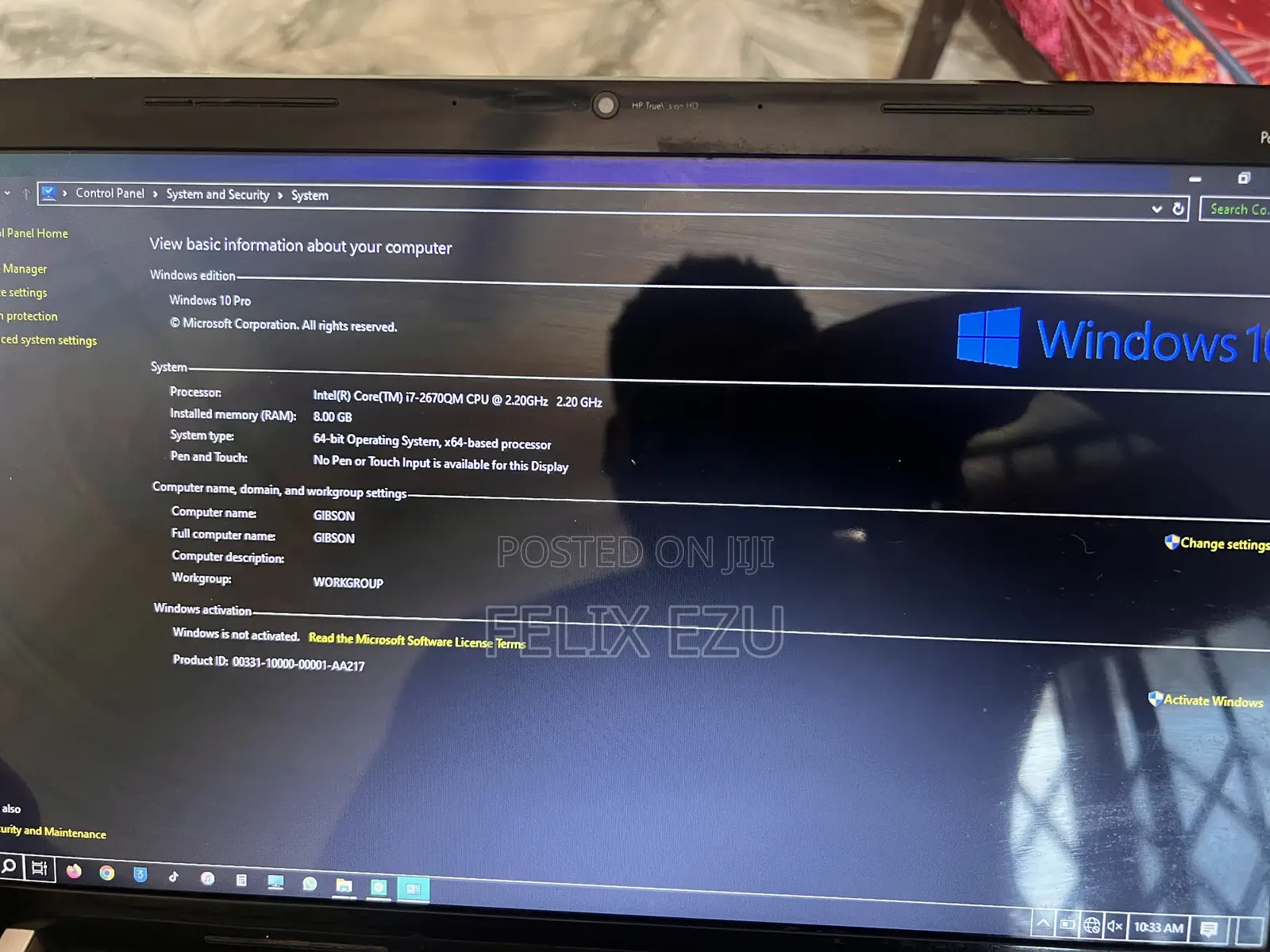 Laptop HP Pavilion Dv6 8GB Intel Core I7 HDD 256GB