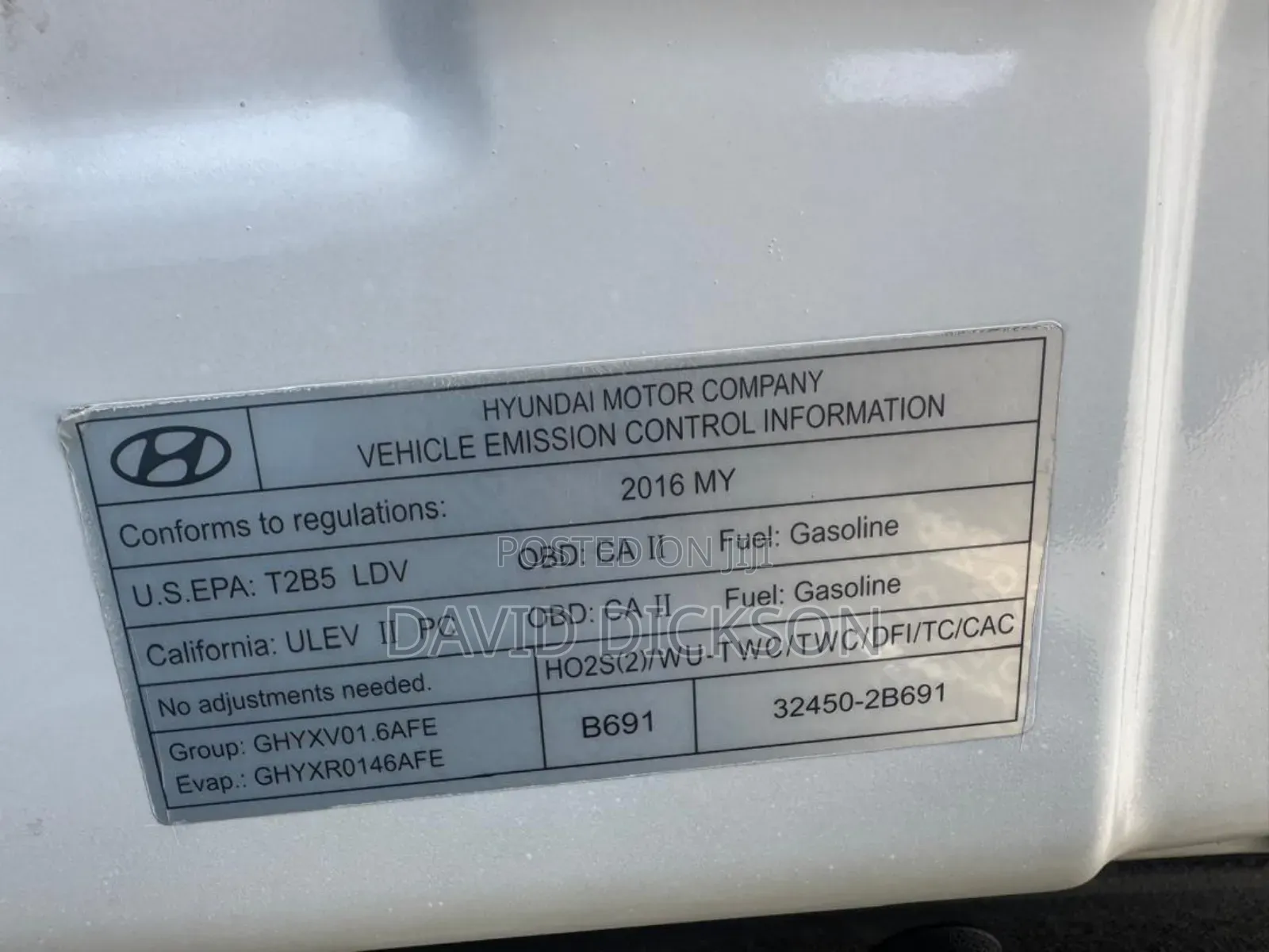 Hyundai Sonata ECO Sedan FWD (1.6L 4cyl 7A) 2016 White