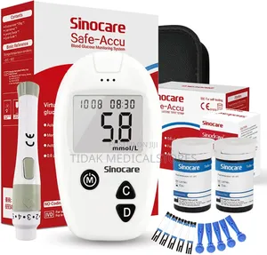Glucometer + 50strips (Sinocare Safe Accu) Sugar Machine