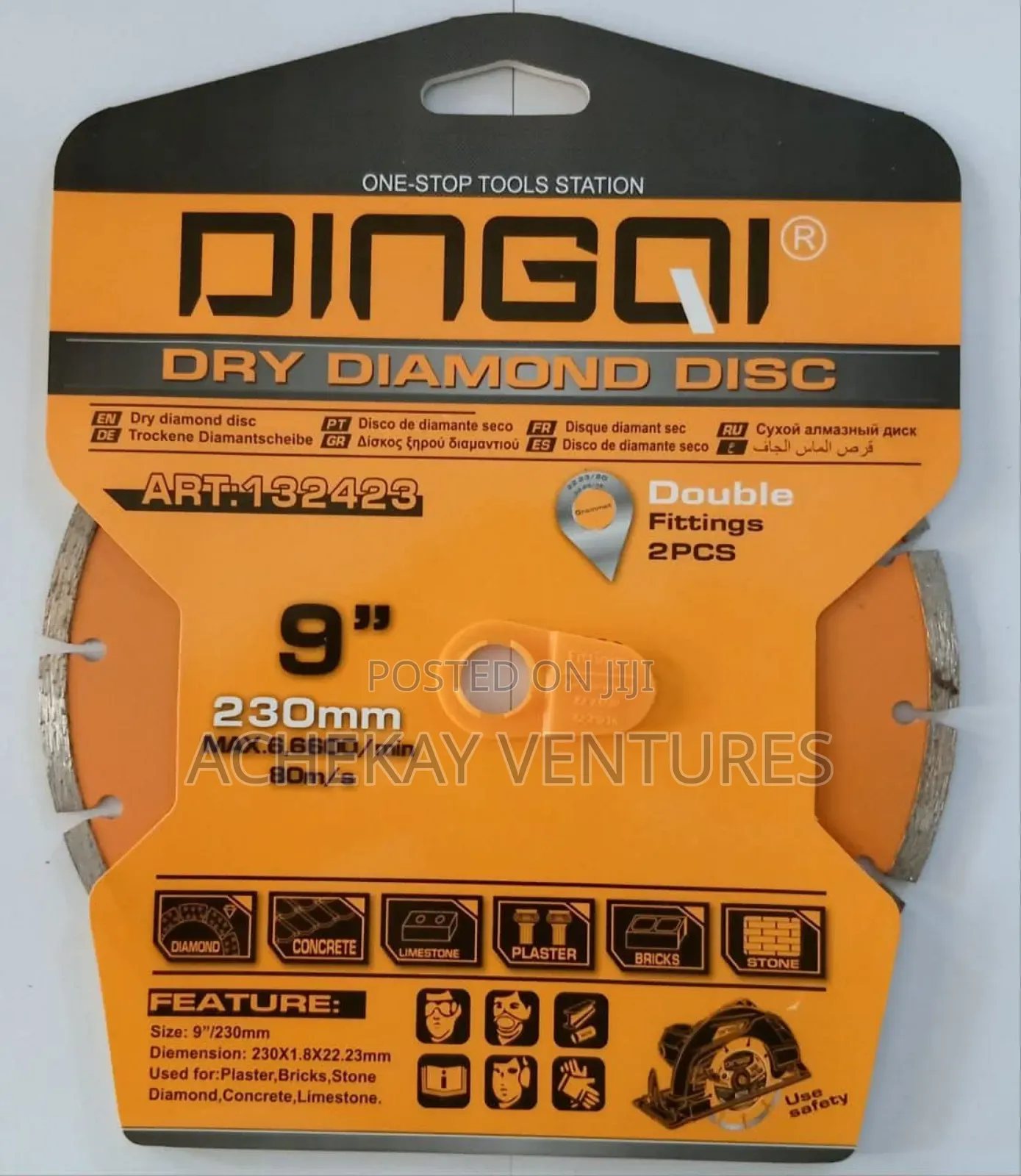 Dingqi Dry Diamond Disc – 9 Inch (230mm)