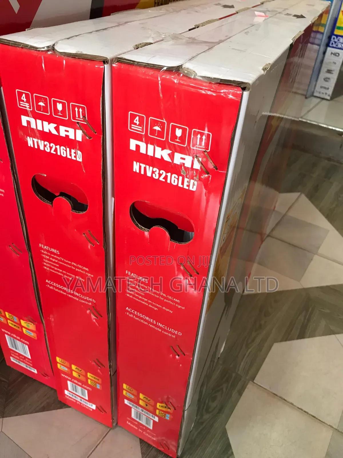 Slim And Flameless Quality Nikai 32inch Digital Satellite Tv
