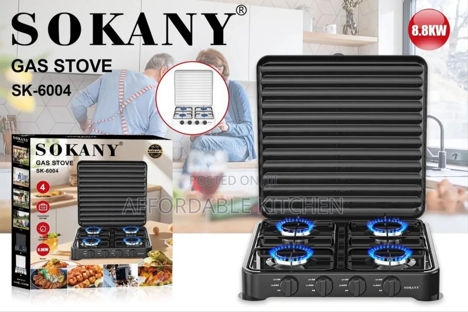 4 in 1 Table Top Gas Burner