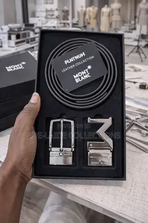 Mont Blanc Reversible Leather Belt