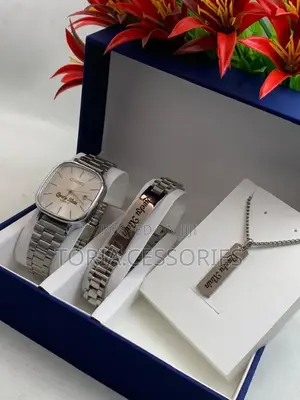 Customized Men Set With Bracelet, Watch and Necklace ( All Customized)