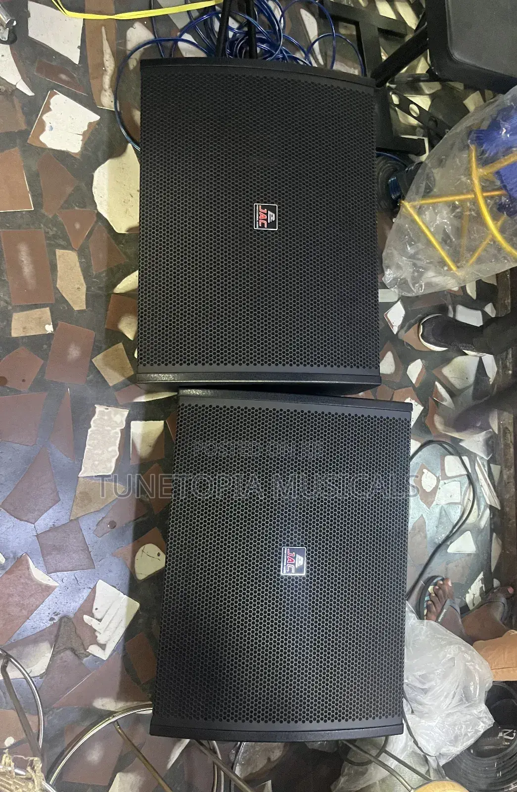 Jac 15-inch Professional Stage Monitor Speakers.