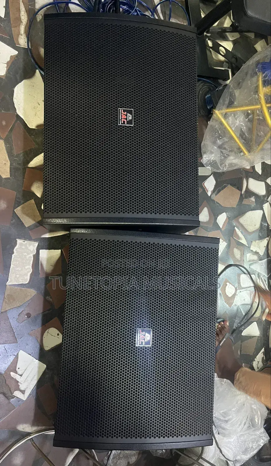 Jac 15-inch Professional Stage Monitor Speakers.