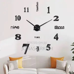 3d Diy Wall Clock Acrylic Mirror Decoration Wall Clock