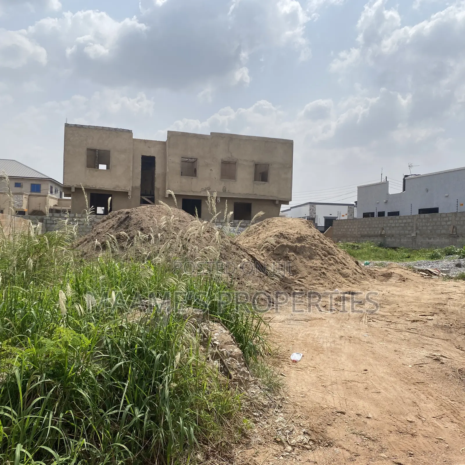 70x100 Titled Land at Oyarifa Ghana Flag, Tarred Road Throughout