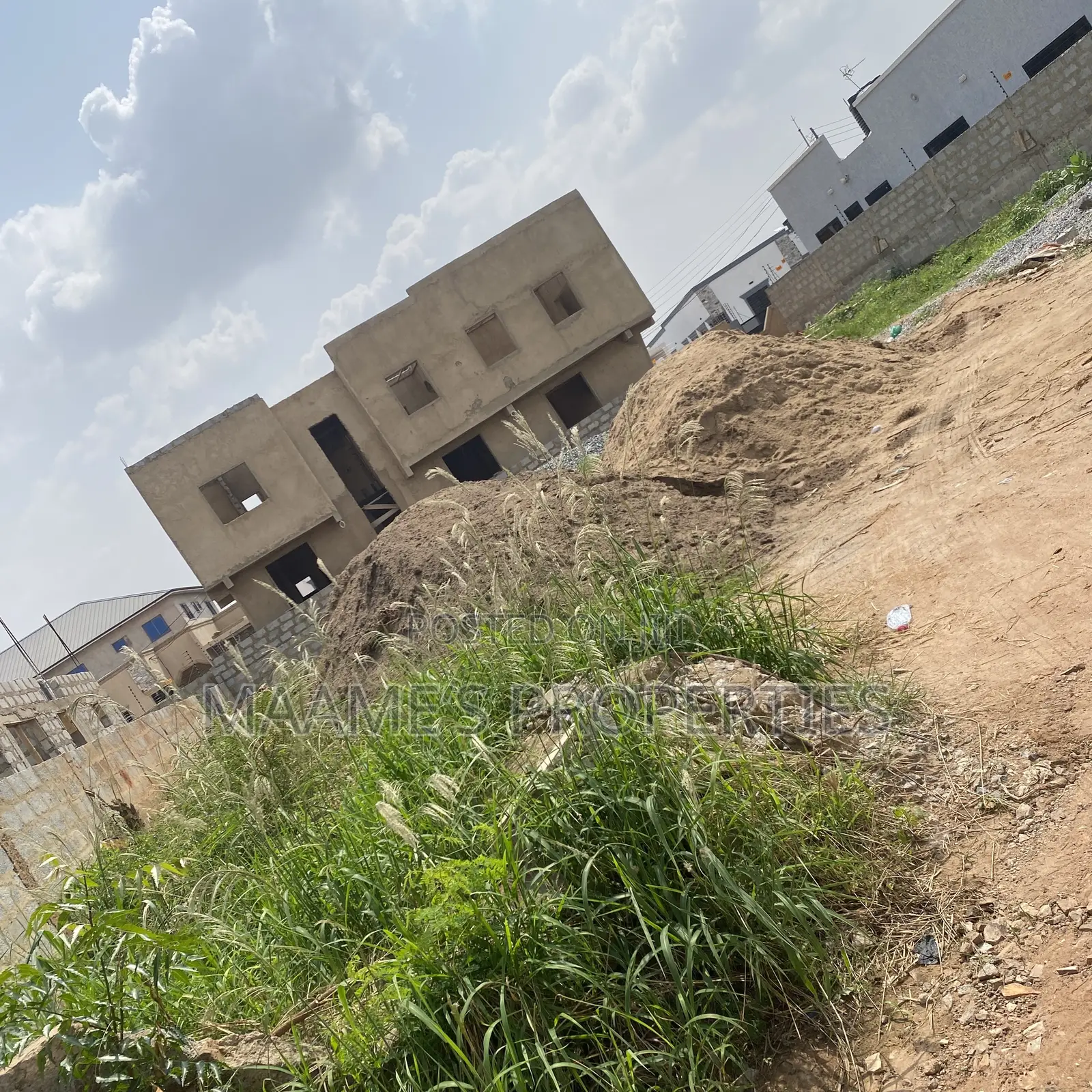 70x100 Titled Land at Oyarifa Ghana Flag, Tarred Road Throughout