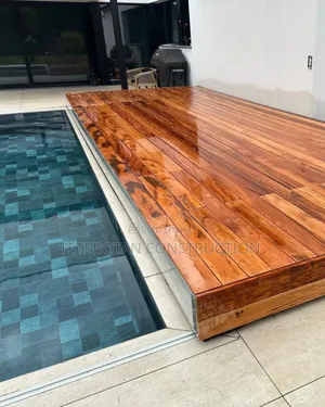 Automated Custom Walkable Wpc Decking Pool Cover