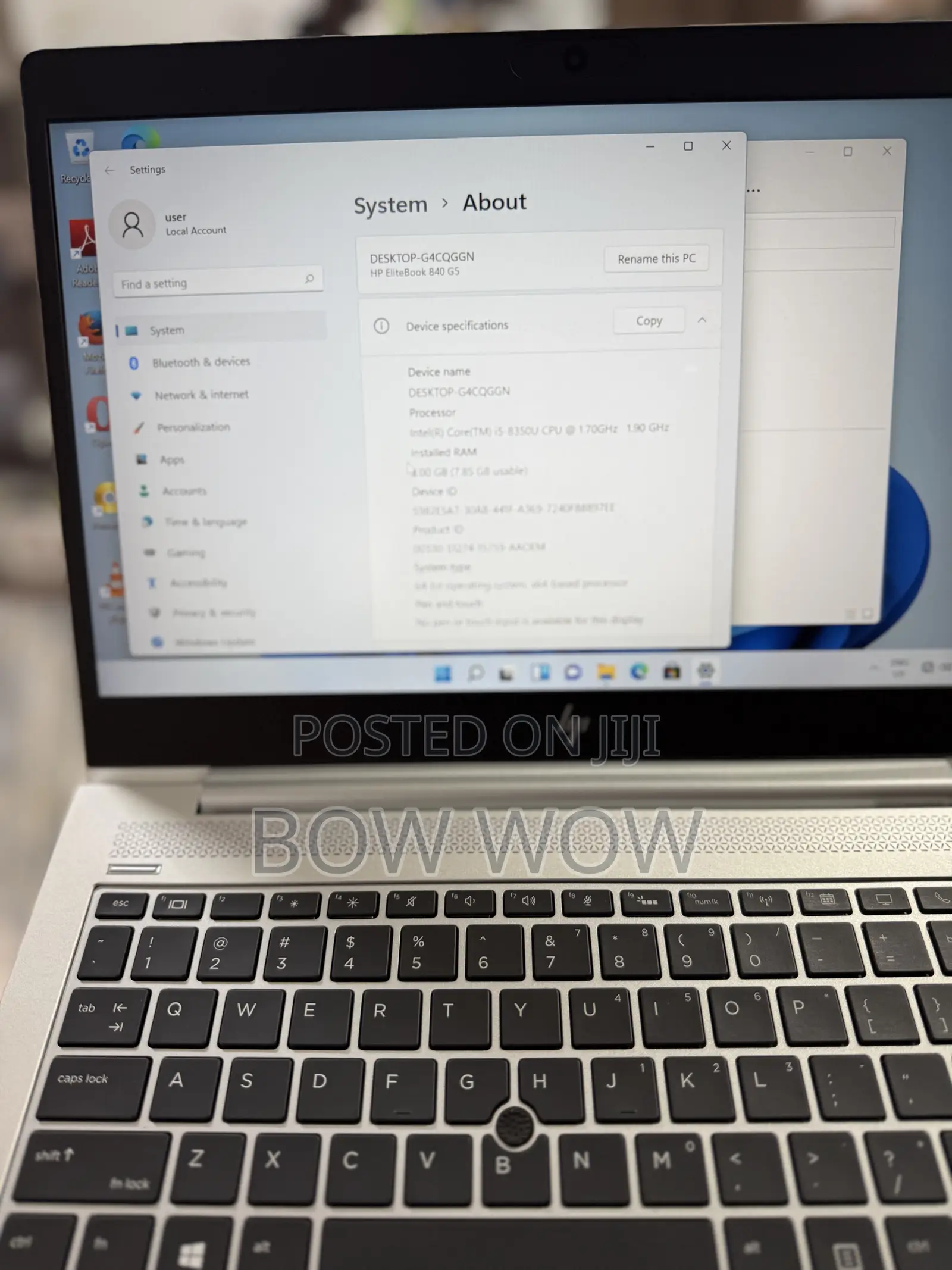 Laptop HP EliteBook 840 G5 8GB Intel Core I5 SSD 256GB