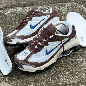 Nike Shox Brown and White