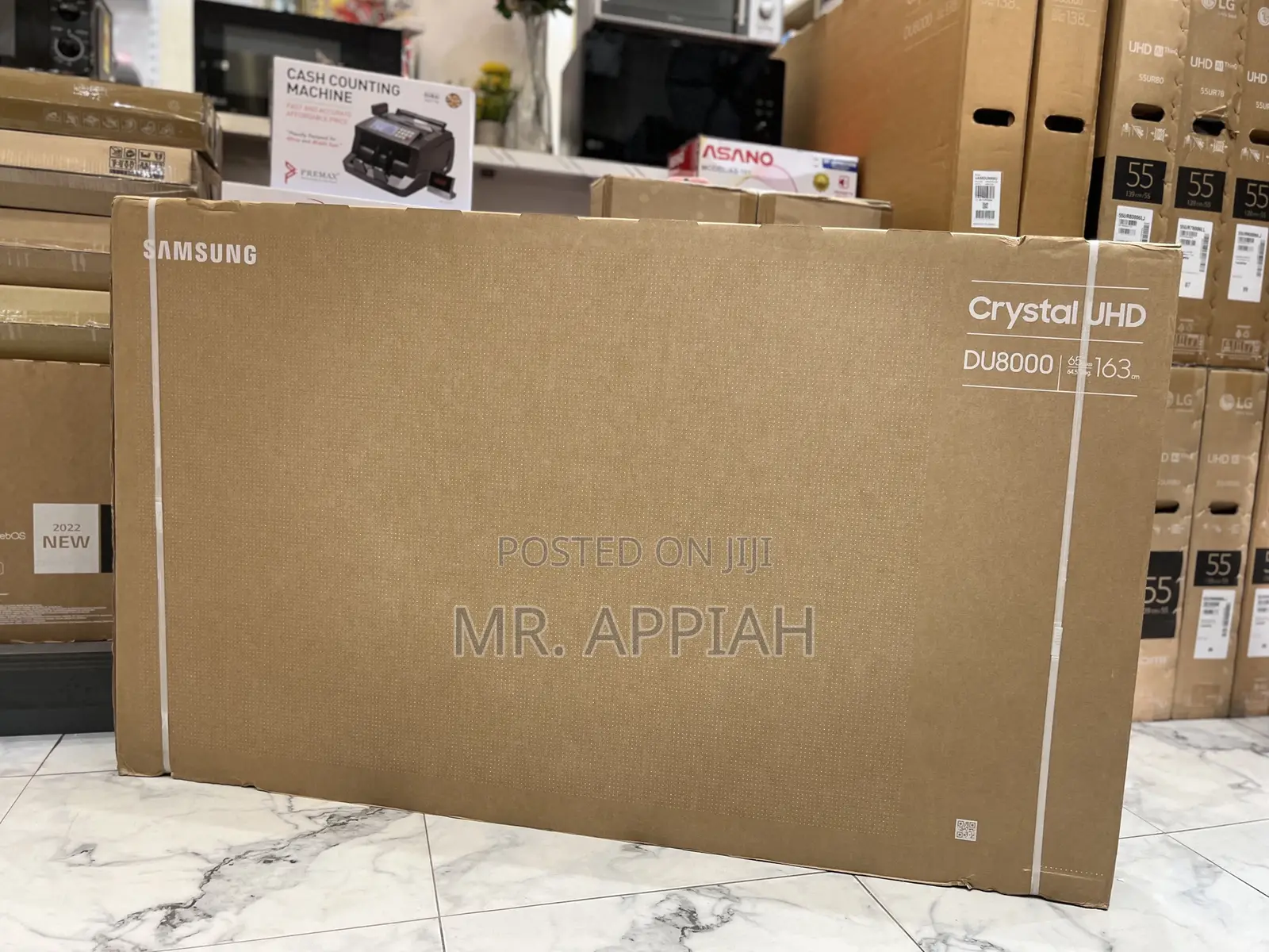 Get Authentic Samsung 65” Crystal Uhd Smart Screen Tv(65du8000)
