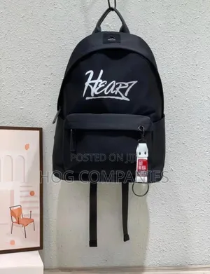Black Nylon Valentino Garavani VLTN Backpack.