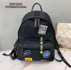 Black Rock Shox Backpack With Patches
