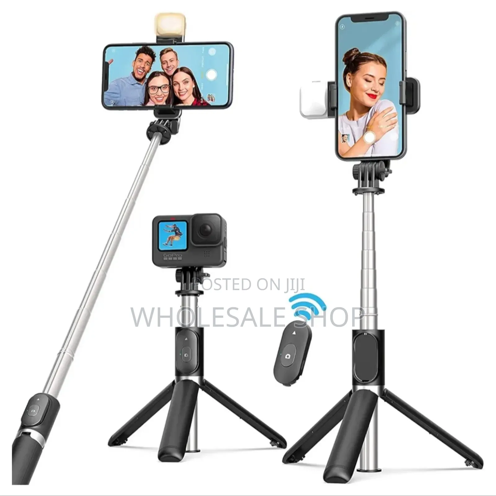 Long Selfie Stick With Light