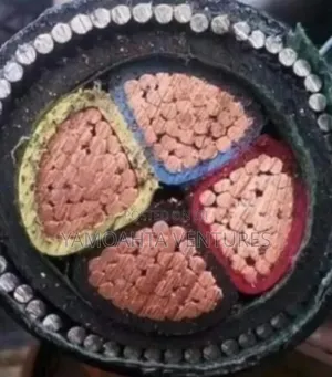 10mm 4 Core P.V.C Insulatored Rr Copper Cable 130gh Per Meter