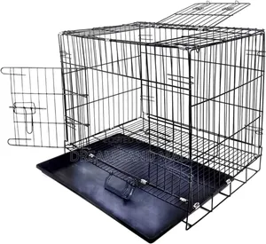 Strong Metallic Dog Cage 24 Inches 61x51x43 Cm