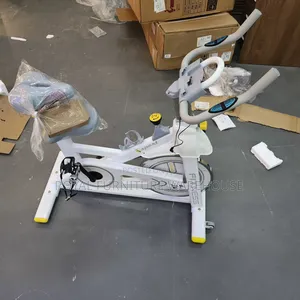 White Indoor Cycling Exercise Bike