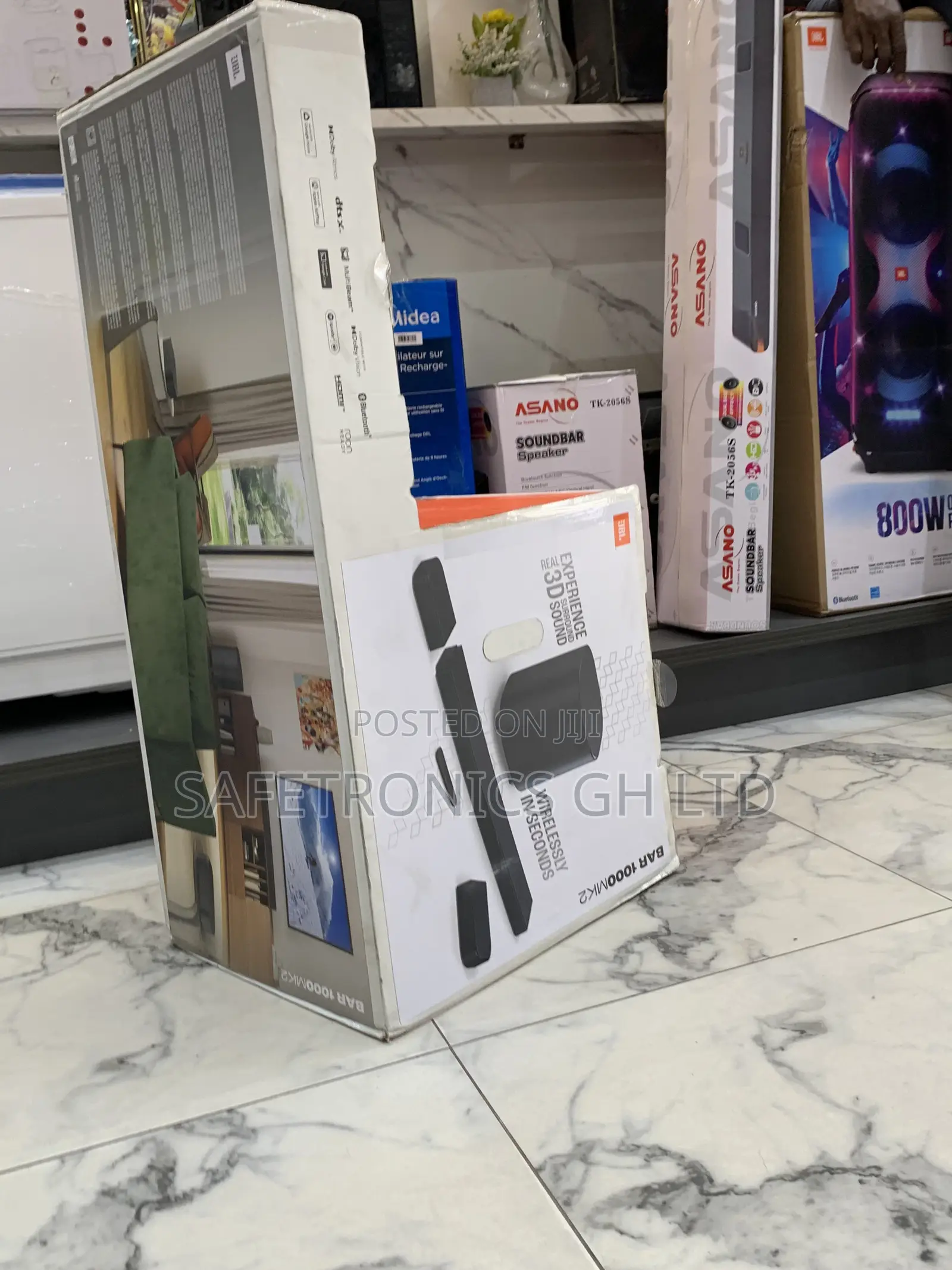 Newly Virtual Electric Black JBL Bar 1000 Mk2 Bluetooth Soundbar