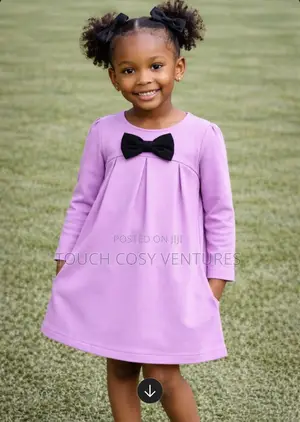 Classic Lilac Bow Dress