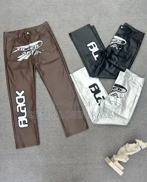 Strong Leather Black Air Pants Available in Stock