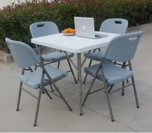 4 Seater Foldable Table and 4 Chairs