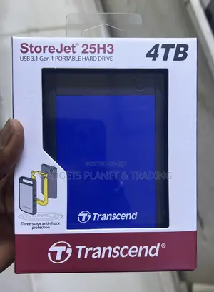 Transcend 4tb Storejet External Hard Disk Drive