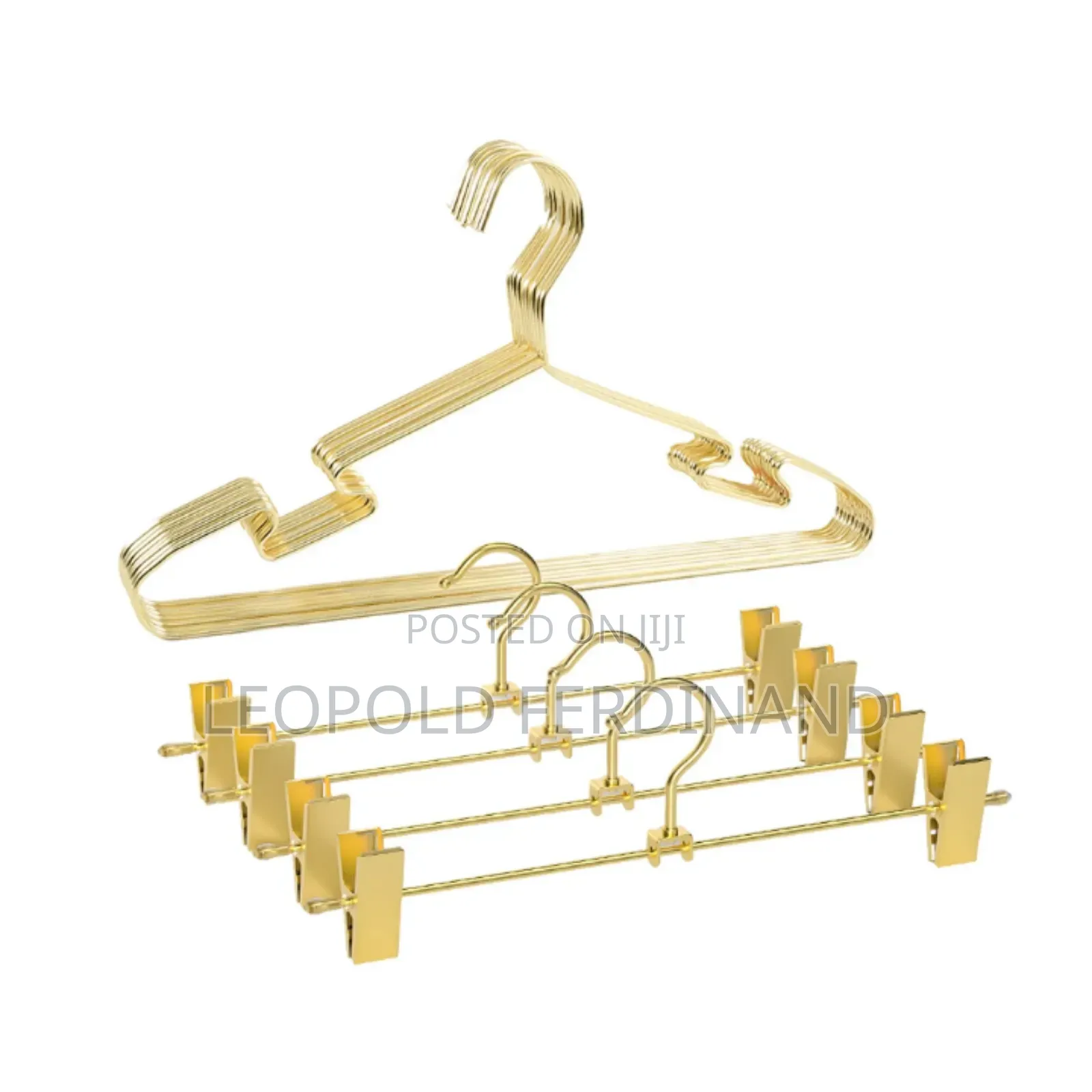 Pegged Golden Hangers