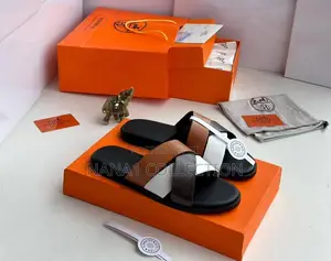 Men’S Genuine Leather Hermes Slippers “9 Color Types”